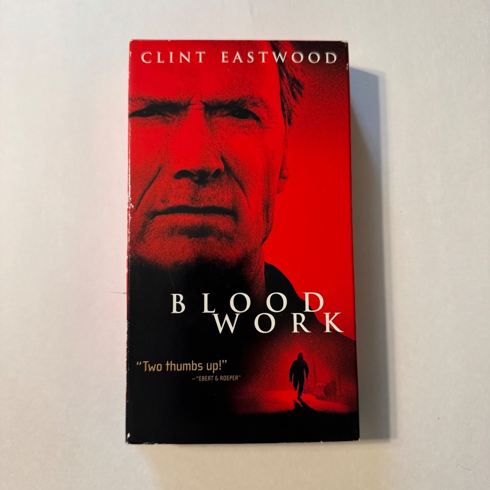 Blood Work VHS Clint Eastwood 2002 Mystery Thriller Movie UNTESTED